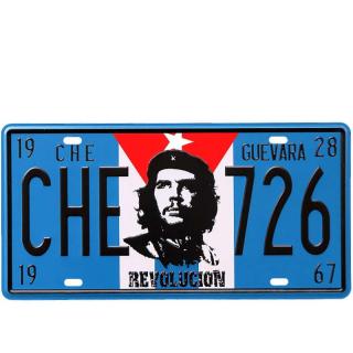 Plechová tabuľa Che Guevara 30x15cm (Mala tabuľka s podobizňou revolucionára Che Guevaru)