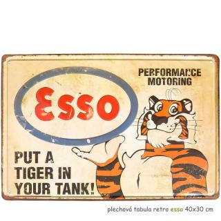 plechová tabula retro esso 40x30 cm (retro reklama z army shopu nitra tifantex)