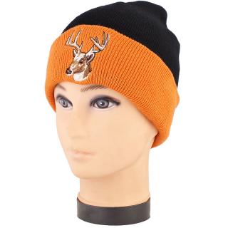 Poľovnícka čiapka Jeleň oranžová (Čiapka pre muža poľovníka)