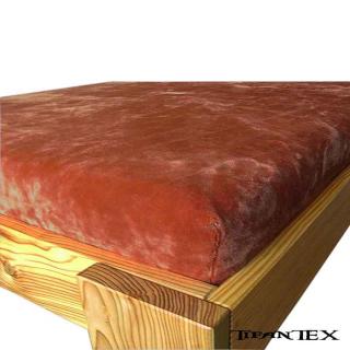 Prestieradlo Aaryans 180x200 cm mikroflanel bledohnedé (dvojposteľová plyšová plachta z mikrovlákna)