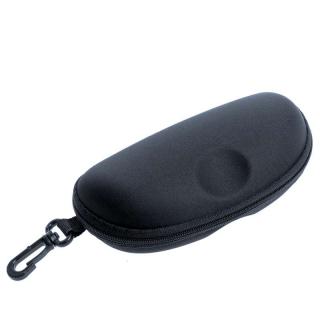 Puzdro na okuliare BDK čierne (priestranné pevné puzdro na okuliare so zapínaním na zips)