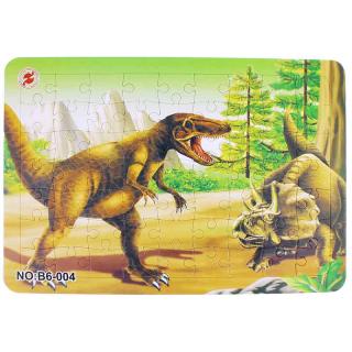 Puzzle Dinosaury 37x26cm 63ks (Vkladacie puzzle pre deti od 3 rokov)