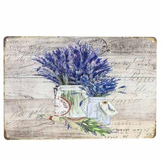 Retro ceduľa Lavender 30x20 (Vintage plechová ceduľa)