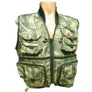 Rybárska vesta maskáčová 3D realtree (vesta pre rybárov)