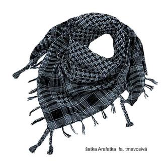 Šatka ARAFATKA tmavosivá (arabská šatka)