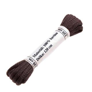 Šnúrky do topánok hnedé 130cm 2ks okrúhle (Bal. 1 pár šnúrok)