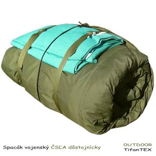 Spacák vojenský ČSĽA dôstojnícky (Originálny spací vak nepoužívaný zo zásob bývalej československej armády)