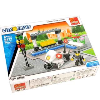 Stavebnica pre deti Mestská Polícia 96ks (detská stavebnica typu Lego)