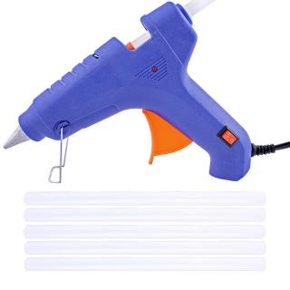 Tavná pištoľ lepiaca 60W + Tavné tyčinky 5ks (Taviaca pištoľ s piatimi tavnými tyčinkami)