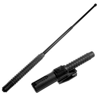 Teleskopický obušok esp 26  kalený 67cm čierny s puzdrom (pevný obuškok Teleskop na sebaobranu)