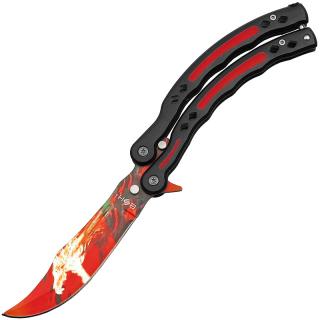 TFT Balisong B4222 Red 11cm