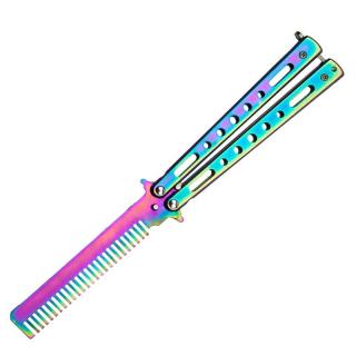 TFT balisong B44212-Comb Rainbow 9cm