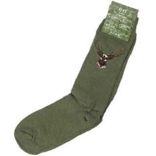 TifanTEX Cotton podkolienky Hunter 0737E7 zelené 1 pár