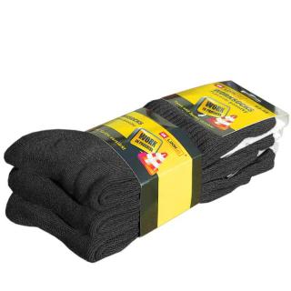 TifanTEX cotton ponožky 0729E5 black 3 páry