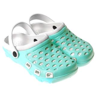 TifanTEX kroksy dámske 1126F7 duo tyrkysové