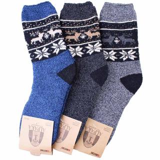 TifanTEX ponožky hrubé 0732F1 Alpaca Grey