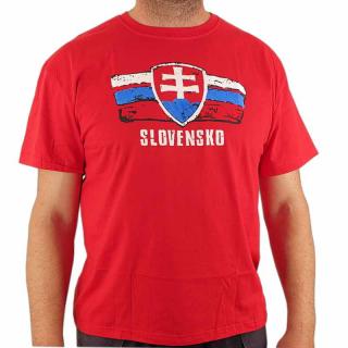 TifanTEX Tričko Slovensko slovenský znak červené