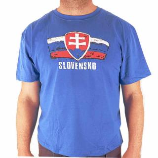 TifanTEX Tričko Slovensko slovenský znak modré