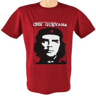 Tričko Che Guevara červené (Tričko s kubánskym marxistickým revolucionárom, krátky rukáv)