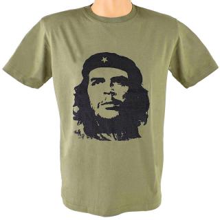 Tričko Che Guevara zelené (Pánske tričko s potlačou Che Guevara)