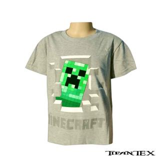 Tričko detské Minecraft šedé (tričko pre deti)