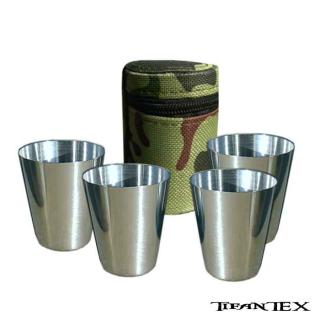 Turististické poháriky ARMY 25ml s púzdrom