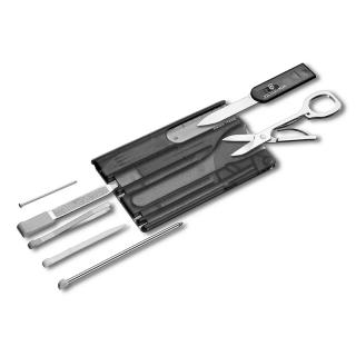 Victorinox Card Quattro transparent čierna 0.7233.T3 (Multifunkčné náradie do vrecka)