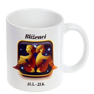 Znamenie Blíženci šálka (Šálka s potlačou Blíženca)