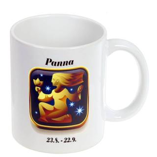 Znamenie Panna šálka (Hrnček na kávu so znamením Panna)