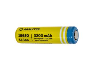 Batéria Armytek 18650 Li-lon PCB 3200mAh 3.7V (nabíjateľná)