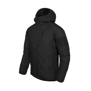 Bunda Helikon-Tex Wolfhound Hoodie Climashield Apex, čierna