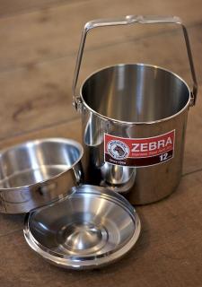 Ešus Zebra head loop handle pot 12 cm