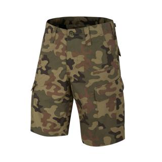 Krátke nohavice Helikon-Tex CPU Shorts Polycotton Ripstop, PL Woodland