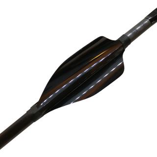 Letky Xs Wings Fluorescent Vanes 50 mm RH, 50 ks, čierne