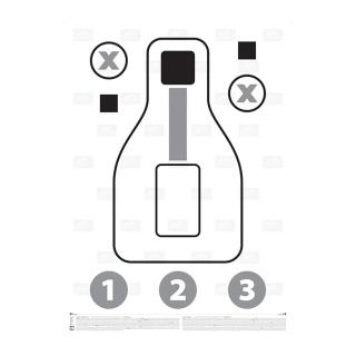 Papierový terč Helikon-Tex PXQT Pistol Excercise/Qualification Target