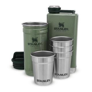 Ploskačka a poháriky Stanley Adventure Pre-Party Shot Glass + Flask Set, Hammertone Green