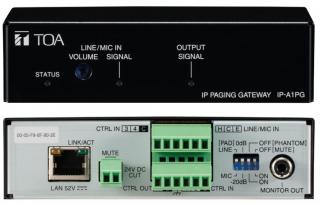 IP komunikačná brána TOA IP-A1PG (IP komunikačná brána na konverziu audio signálov na multicast stream)