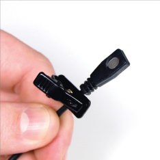 Miniatúrny mikrofón MIC-SJ55 (Mikrofón k vreckovému vysielaču systému S4.04 a S4.10)