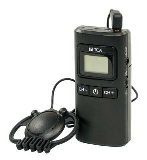Prijímač sprievodcovského systému TOA WG-D100R (Prijímač bezdrôtového sprievodcovského komunikačného systému  TOA)