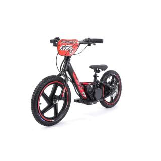 Beneo Detské elektrické odrážadlo RIRIBIKE RTX6 24V (16”), červené (Lítiová batéria, 250W Motor, Kotúčová brzda, Nastaviteľné mäkké PU sedadlo)
