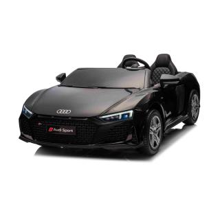 Beneo Elektrické autíčko Audi R8 SPYDER Dvojmiestne 24V, čierna (MP3 Prehrávač s USB/AUX a Bluetoothom, Batéria 24V/14Ah, 2 x 200W Motory, EVA kolesá so zadným odpružením, Koženkové sedadlá, Diaľkový ovládač, Licencované)