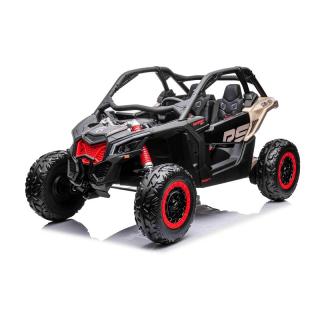 Beneo Elektrické autíčko Can-am Maverick, čierny (Dvojmiestne, odpružená predná a zadná náprava, 2,4 Ghz diaľkové ovládanie, prenosná batéria, 4 x 35W Motory, EVA kolesá, koženkové sedadlá, MP3 prehrávač so vstupom USB/SD, Licencované)