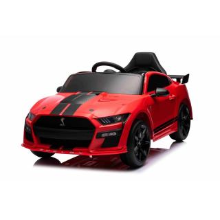 Beneo Elektrické autíčko Ford Shelby Mustang GT 500 Cobra, červené (2,4 GHz diaľkové ovládanie, USB Vstup, LED Svetlá, 2 x 30W motor, ORIGINÁL licencia)