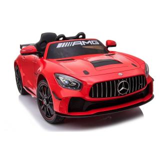 Beneo Elektrické autíčko Mercedes-Benz GT4, 12V, 2,4 GHz dialkové ovládanie, odpruženie, otváravé dvere, EVA kolesá, červená
