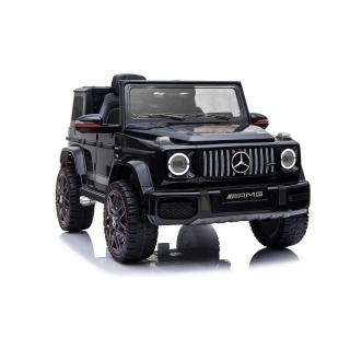 Beneo Elektrické autíčko Mercedes G, čierne, Jednomiestné sedadlo, 12V batéria, 2,4 GHz DO, 2XMOTOR, USB, SD karta, ORGINAL licencia