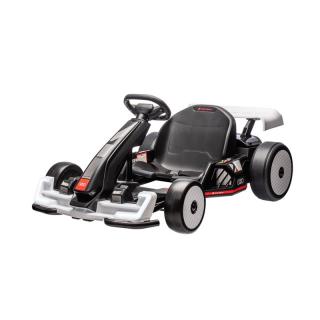 Beneo Licencovaná driftovacia Motokára AUDI 24V, biela (LED svetlá, 2 x 150W Motor, Drift režim s rýchlosťou 12 Km/h, 24V Batéria, Masívna železná konštrukcia, Nastaviteľné sedadlo, MP3 Prehrávač)