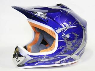 Detská Moto Helma Nitro, modrá