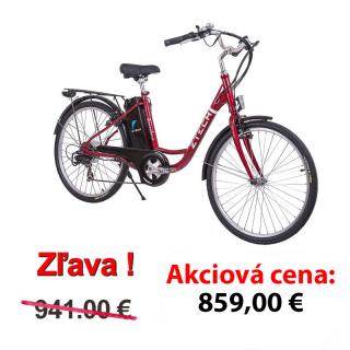 Elektrický bicykel, Z-TECH ZT-32 Li-on Barcelona, červený