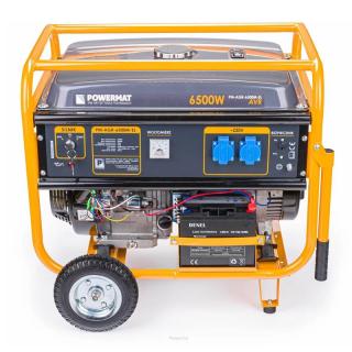 Elektrocentrála s el. štartom 6500W 2x230V AVR PM-AGR-6500M-EL - POWERMAT