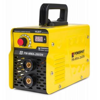 Invertorová elektródová zváračka 260A IGBT PM-MMA-260SN - POWERMAT